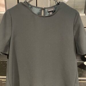 Who What Wear Black Short Sleeve Blouse